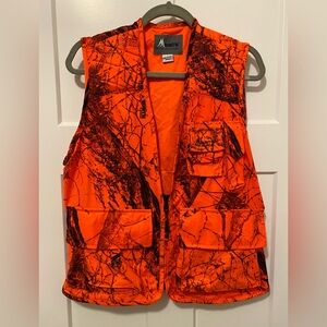Mountain Mount'n Prairie Orange Hunting Vest FleetFarm Exclusive Style 201 Small